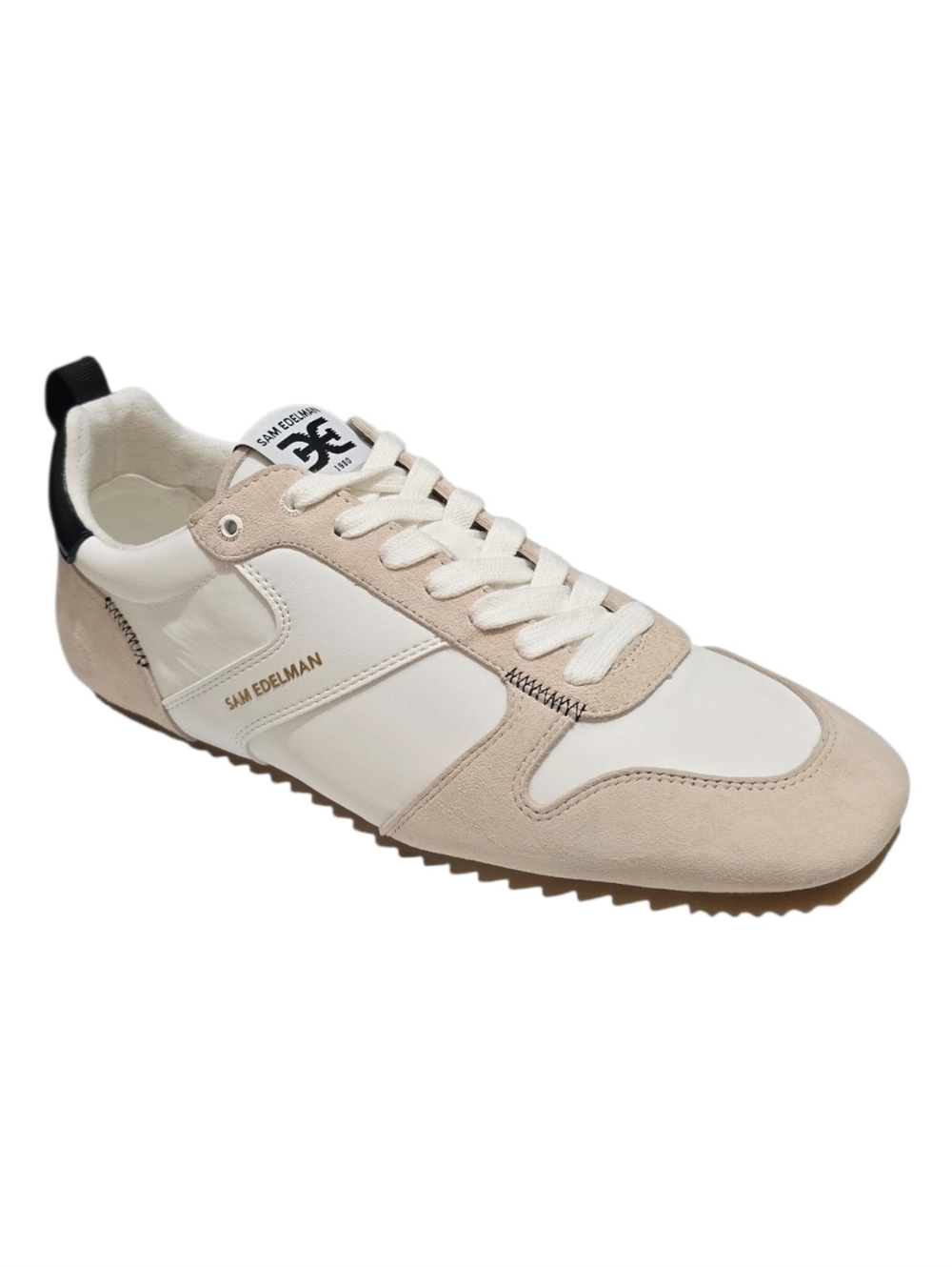 Sam Edelman Zaria Sneakers - White/Black Suede - NIB